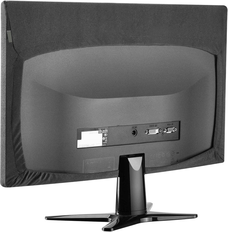 DOBOLAN Flexible soft cloth computer dust cover for 24/25/26/27 inch computer monitors and most brands of in-room flat screen TVS (24 to 27 inch) - Image 2
